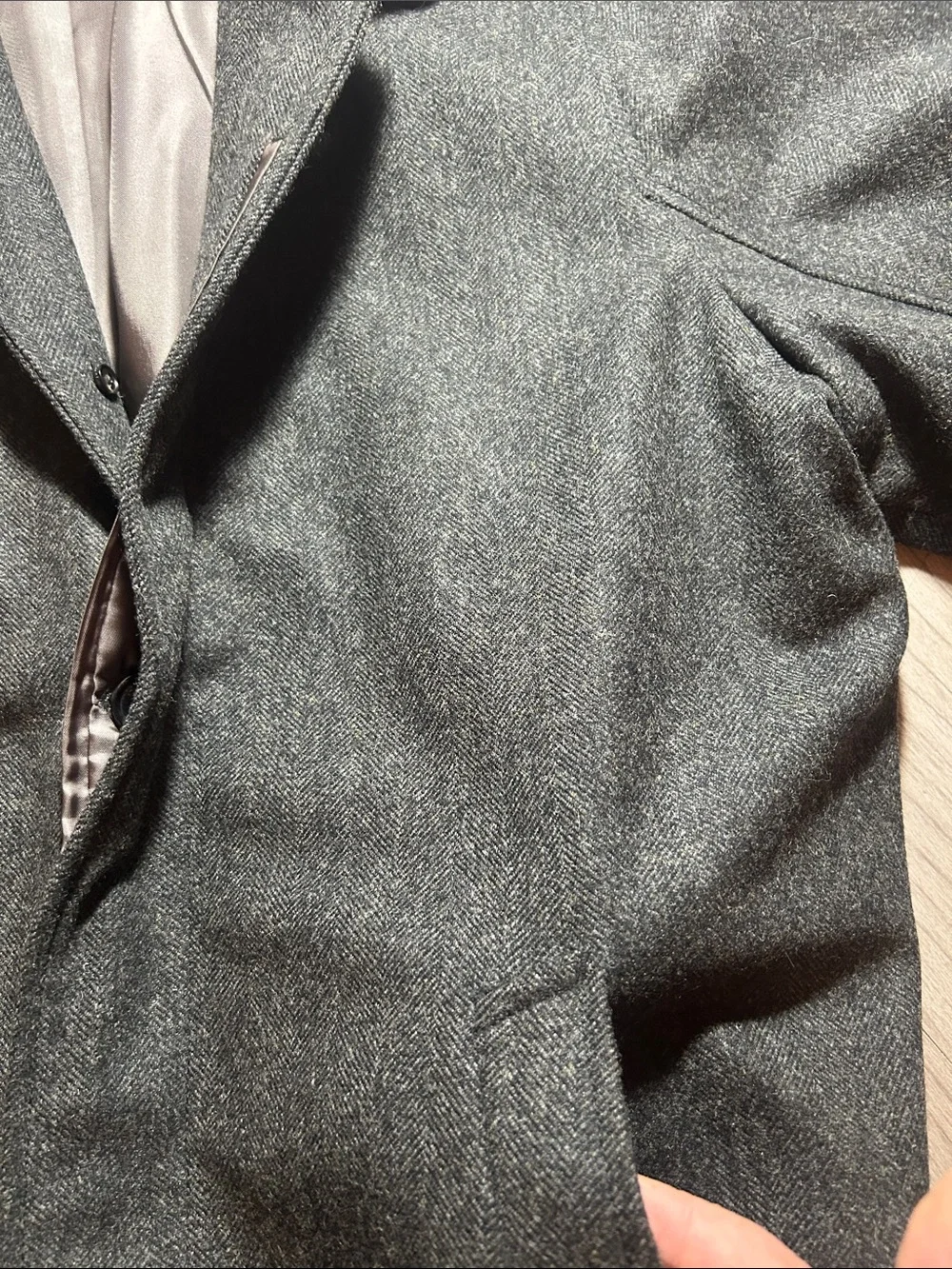 NWT Men's Abercrombie Wool Pea Coat, Premium Collection, XXL fits like XL/XXL